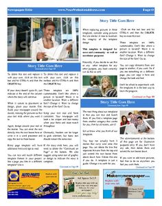 23 best personal general newspaper templates images on pinterest