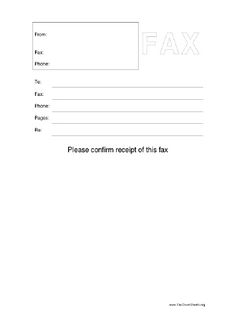 fax cover sheets to print