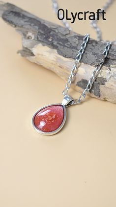 LAMPWORK CANDY PENDANT ORANGE YELLOW STRIPED 65MM