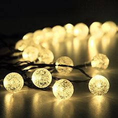 104 Best Solar String Lights Images On Pinterest Solar Outdoor String Lights 30 Led Warm White Crystal Ball Christmas Globle Fo Garden Path Party
