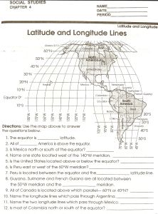 Longitude And Laude Coordinates Clroom Social Stus Laude And Longitude Lines Geography Map Worksheets For Kids Teaching