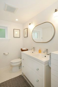 Potterybarn Double Sink For Small Bathroom The Home I Like The Smallish Cabinet With Two Sinks Don T Mirror Though