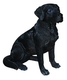 Gartenfigur Hunde Deko Statue Baby Zwei Mops Welpen im Korb