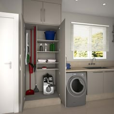 Organisation, Small Laundry Rooms, Modern Laundry Rooms, Laundry Room Layouts, Laundry Room Renovation, Laundry In Bathroom, Laundry Room Remodel