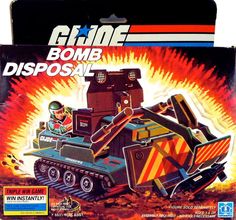 GI Joe Vehicle BOMB Disposal Unit ROLLER 1985 Original Part