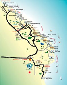 This Punta Cana Resorts Location Map Provides Detailed Information Geography Of The Dominican Republic