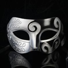 Thunder White VENETIAN Mask Halloween Mardi Gras Carnival Costume Prom Party FS