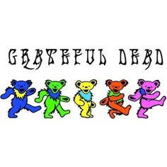GRATEFUL DEAD Rubber Stamp Jerry Garcia DANCING BEAR WALKING New!