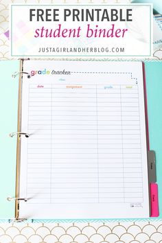 printable student planners