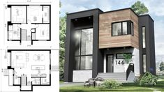 467 best small villa images in 2019 two story houses, house floorsmall modern house 30x31 with interior