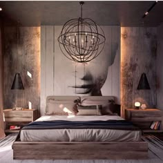 Canaleta de luz atrás do painel Modern Master Bedroom, Modern Bedroom Decor, Master Bedrooms Decor, Home Bedroom, Bedroom Interior, Home Interior Design, House Interior, Bedroom Ideas, Bedroom Hotel