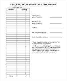 9 best account reconciliation services images account checking account reconciliation form