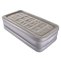Inflatable air mattress with cushion especially designed for