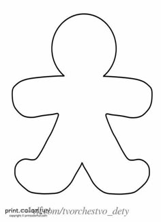 This Gingerbread Man Or Woman Boy Girl Is Ready To Serve As A Blank Page For Your Creativity Use Little Guy Gal Template Crafts