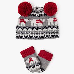 JOHN LEWIS Xmas Fairisle Hat /& Glove set Unisex Children Small RRP £15 *FREE P/&P