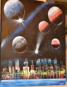 tableau peinture bombe