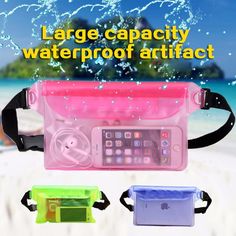 Waterproof Bag With Belt Waist Pocket Package Dry Underwater Pack Diving Camping
