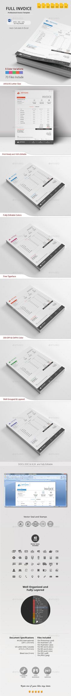 Stationary Invoice Design Template v5 Stationary, Template and - graphic design invoice sample Stationary Invoice Design Template v5 Stationary, Template and - graphic design invoice sample