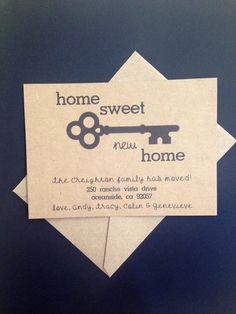 address change announcement cards