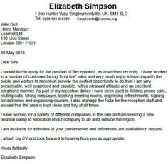 cover letter example for a receptionist job amend as suitable and start using your cover letter for job applications in the uk dear sirs i should like t