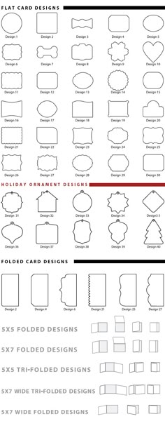birthday card sizes