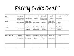 chore chart for teenage girls family chore chart maker free chores chart template free printable