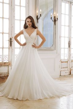 63 Best Mon Cheri Bridal Wedding Dresses Images On Pinterest Sophia Tolli Y11882 Peri Designer Wedding Dresses Mon Cheri V Neck