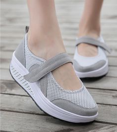 Believed Women Girls Shape UPS Breathable Lightweight Shake Rocker Shoes Slip On Fitness Toning Walking Sneakers Wedges