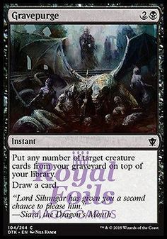 4x Gravepurge MTG Dark Ascension NM Magic Regular