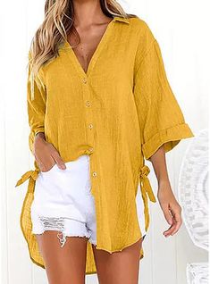 MORCHAN Mode f/éminine Impression Manches Longues Stand col en Mousseline de Soie Chemise Blouse Tops