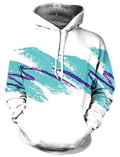 Unisex Green Stars Sky Sweatshirt Clothes Hooded Pullover Hoodie Casual Top