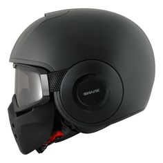 Shark X-Drak Blank Matte Black KMA Neo Retro Motorcycle Jet Helmet NEW