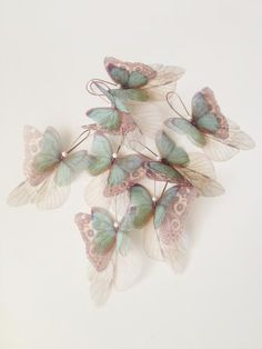 Flores y flutter Bugs-Hada Alas De Mariposa Niña Vestido para arriba Craft Botones