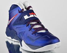 Nike Zoom Soldier VII 7 Deep Royal Blue Pure Platinum mens basketball shoes NEW. Nike ZoomLebron JamesBasketball ...