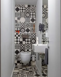Comment Transformer Ses Wc En Ee Déco Toilet Half Walls Wc Design Toilette Noir Et Blanc Miroir