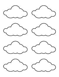 printable small cloud template nursery decor pinterest cloud