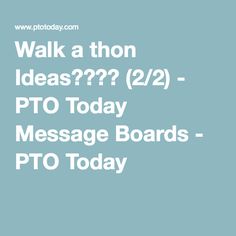 walk a thon themes