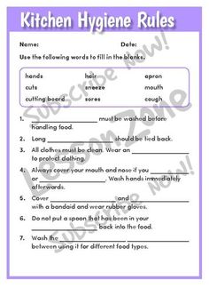 kitchen safety rules poster google search escuela pinterest kitchen hygiene rules