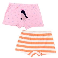 2-8 Years Girls Barbie Princess Pink Boyshorts Panties Character Underwear Multicolor