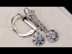 135 Best Antique Gemstone Diamond Earrings Images In 2018 Diamond Drop Earrings Uk Antique Jewellery Edwardian Era Vintage Jewelry Collection White Gold Pc Pairs