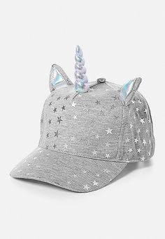 White Unicorn Hat with Rainbow Pompom Unisex White Fancy Dress Hat