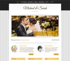 pinterest best wedding website templates