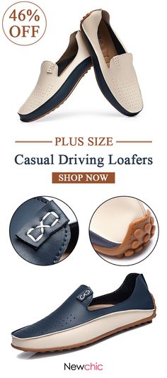 Autumn Men/'s Leather Loafers Casual paresseux Conduite Mocassins Chaussures Plates à Enfiler