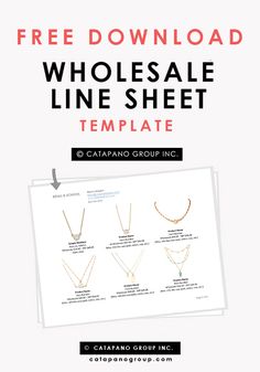 line sheet template word