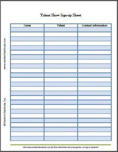 21 sign up sheets free word excel pdf documents download pdf