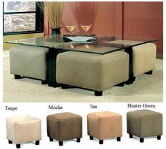 coffee table with stools -- love this idea for stools tucked under coffee table with stools -- love this idea for stools tucked under