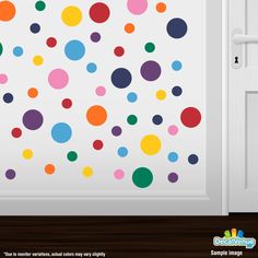Yellow//Metallic Silver Vinyl Wall Stickers 2 /& 4 Circles 30 Decals