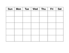 print month calendar