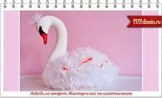 Лебедь из конфет. Мастер-класс по изготовлению основы » Дизайн & Декор своими руками