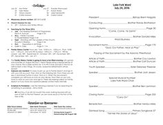 Lds Sacrament Program Template - FREE DOWNLOAD